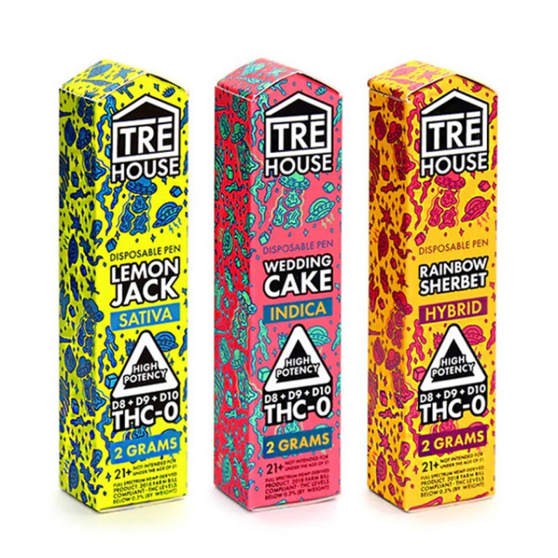 Tre House – D8 + D9 + D10 + THC-P Disposable | 2-Gram