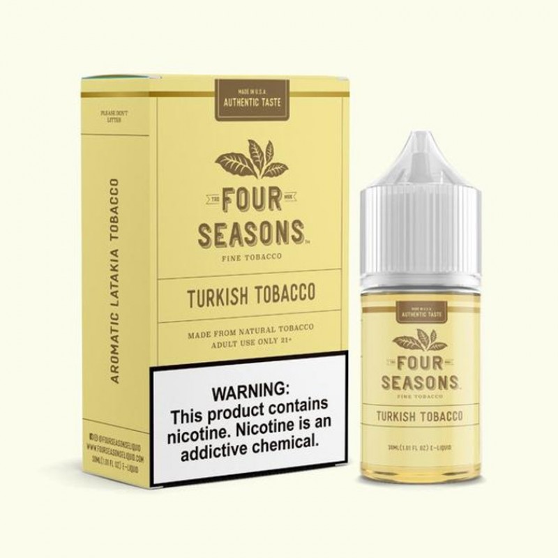 Turkish Tobacco by Four Seasons Free Base Series | 30mL