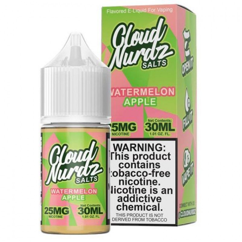 Watermelon Apple by Cloud Nurdz TFN Salts E-Liquid