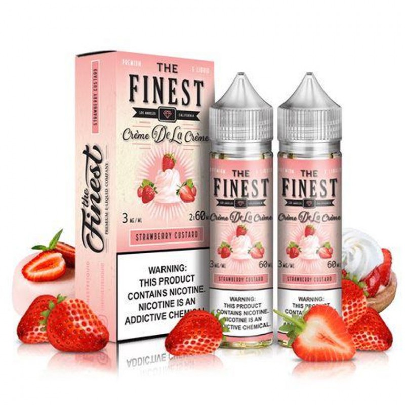 Strawberry Custard by Finest Creme De La Creme E-Liquid