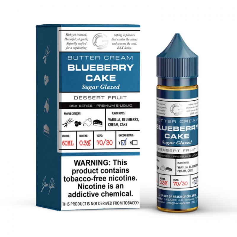 Blueberry Cake by GLAS BSX E-Liquid