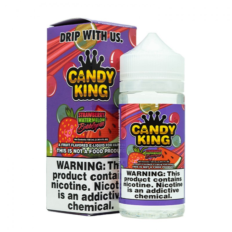 Strawberry Watermelon Bubblegum by Candy King E-Liquid